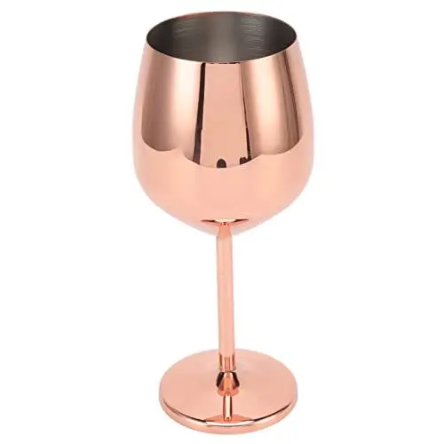 Produktbild: RXMORI Weinglas aus Edelstahl, Unzerbrechliche Weingläser, Wein-Cocktail-Gläser, Metall-Weinglas, Champagner-Glas, Becher, Edelstahl, Kälteisolierung, Heimdekoration