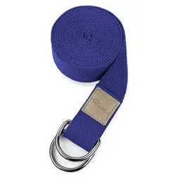 Produktbild: Ryaco Yogagurt mit Verschluss aus Metall 1,8m / 2,5m / 3m, Yoga-Band für Anfänger und Fortgeschrittene, Yoga-Schlaufe aus 100% Baumwolle, Yoga-Strap Gurt Band Zubehör Hilfsmittel für Dehnung Belt