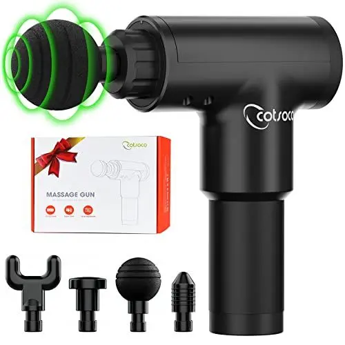 Produktbild: Rybozen Massagepistole, Masajeador de Tejido Profundo Recargable Inalámbrico,Tragbares Massagegerät Elektrische Deep Tissue Massage Gun