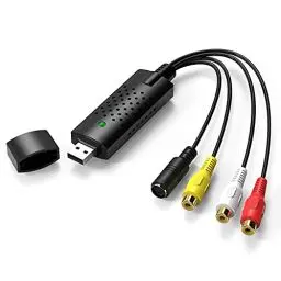 Produktbild: Rybozen USB 2.0 Audio Video Grabber Konverter-VHS Digitalisieren und bearbeiten Sie Videos von jeder analogen Quelle einschließlich VCR VHS DVD Video Rekorder für für Windows11/10/8/7/Mac