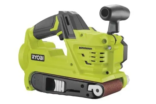 Produktbild: RYOBI 18 V ONE+ Akku-Bandschleifer R18BS-0, Schleifbreite 76 mm, Schnellwechselsystem, Staubabsaugung, ohne Akku und Ladegerät