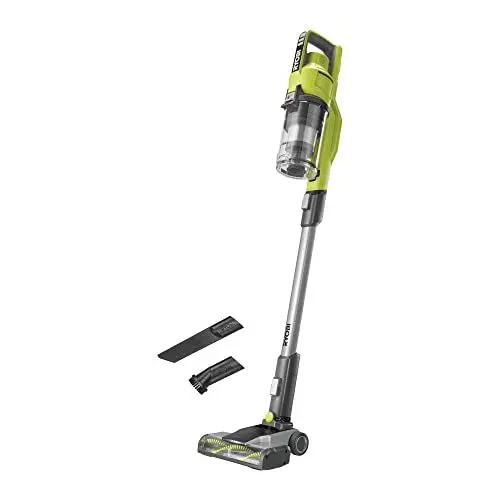 Produktbild: RYOBI 18 V ONE+ Akku-Bodenhandsauger RSV18-0 (30 AirWatt Saugleistung, 820 l/min Luftstrom, 24 cm breite Bodendüse, ohne Akku und Ladegerät), Grün