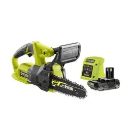 Produktbild: RYOBI 18 V ONE+ Akku-Kettensäge RY18CS20A-125 (Schwertlänge 20 cm, inkl. 1 x 2,5Ah Akku und Ladegerät im Karton)
