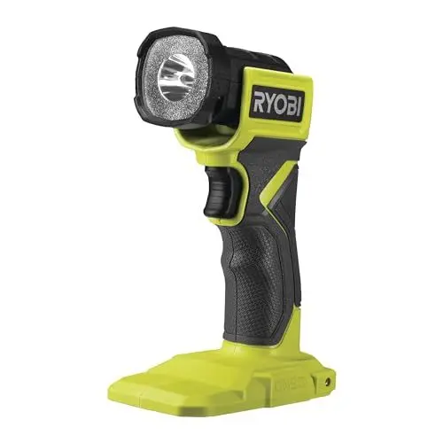 Produktbild: Ryobi 18 V ONE+ Akku-LED-Handleuchte RLF18-0 (Max. Lumen 280, Leuchtkopf um 180° schwenkbar, ohne Akku und Ladegerät)