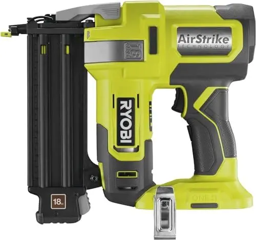 Produktbild: RYOBI 18 V ONE+ Akku-Nagler R18GN18-0 (Nagelstärke 1,2 Mm, Nagellänge 15-50 Mm, Magazinkapazität 105 St., Werkzeuglose Tiefeneinstellung, Einzel- Oder Dauerauslösung, Ohne Akku & Ladegerät Im Karton)