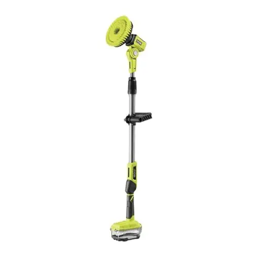 Produktbild: RYOBI 18 V ONE+ Akku-Reinigungsbürste R18TPS-120G, teleskopierbar, rotierender Bürstenkopf, 15 cm, inkl. 2,0 Ah Akku und Ladegerät