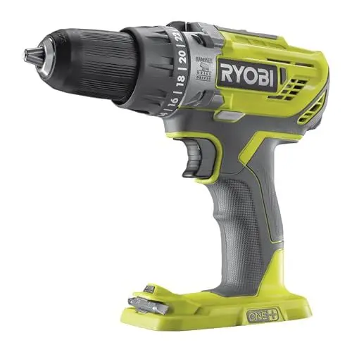 Produktbild: RYOBI 18 V ONE+ Akku-Schlagbohrschrauber R18PD3-0 (Drehmoment 50 Nm, 13 mm Schnellspannbohrfutter, ohne Akku und Ladegerät)