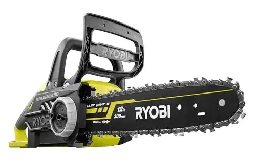 Produktbild: RYOBI 18 V ONE+ Brushless Akku-Kettensäge OCS1830, Schwertlänge 30 cm, bürstenloser Motor, werkzeugloses Kettenspannen, ohne Akku und Ladegerät