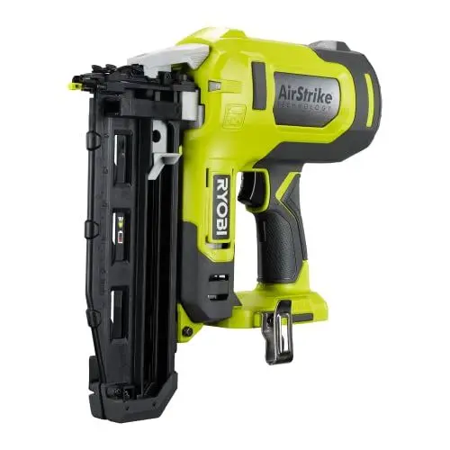 Produktbild: Ryobi 18 V ONE+ Brushless Akku-Nagler Performance R16GN18-0 (Nageldurchmesser von 1,6 mm, Nagellängen von 19 – 64 mm, Magazinkapazität - Nägel 100 St., AirStrike-Technologie ohne Akku und Ladegerät)