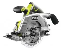 Produktbild: RYOBI 18 V ONE+ Akku-Handkreissäge R18CS-0 (Bohrungs-ø 16 mm, Schnitttiefe bis 52mm, Leerlaufdrehzahl 4700 min-1, Tiefen-/Neigungseinstellung werkzeuglos, inkl. Sägeblatt, ohne Akku und Ladegerät)