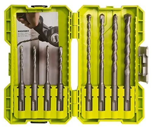 Produktbild: Ryobi RAK08SDS2 SDS+ Steinbohrer-Set, 8-teilig