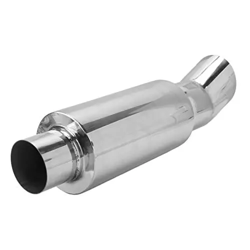 Produktbild: RYSH Auto-Auspuff-Schalldämpfer-Universal-Edelstahl-schallabsorbierender silberner Auspuff-Schalldämpfer für DTM-Stil