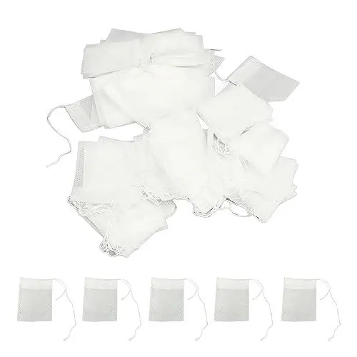 Produktbild: RYTTGOP 500 Stück leere Teebeutel, wiederverwendbare Teebeutel, Tee-Ei aus Vliesstoff, tragbare Suppengewürzbeutel, einfach zu reinigen, für losen Tee, Kräuter-DIY-Mischungen