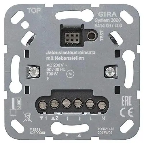 Produktbild: S3000 Jal.steuereins. + Nebenst.eing. GIRA 541400