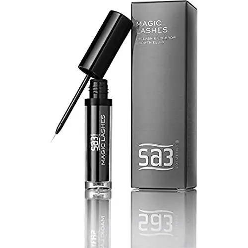 Produktbild: SA3 Magic Lashes Wimpernserum & Augenbrauen Serum mit Hyaluronsäure - für besseres Wachstum von längeren und dichteren Wimpern und Augenbrauen - 4 ml
