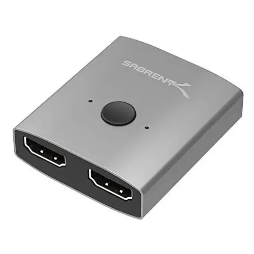 Produktbild: SABRENT HDMI Splitter 2 Port Unterstützt 4K@60Hz Aluminium Bidirektional HDMI Switch (DA-HSW2)