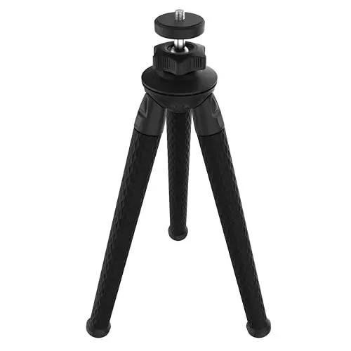 Produktbild: SABRENT Kamera Stativ, Flexibles leichtes Camera Tripod, Aluminium fotostativ für Panasonic Canon Nikon Sony, Dreibeinstativ for Smartphone mit Handy Halterung (TP-FLTP)