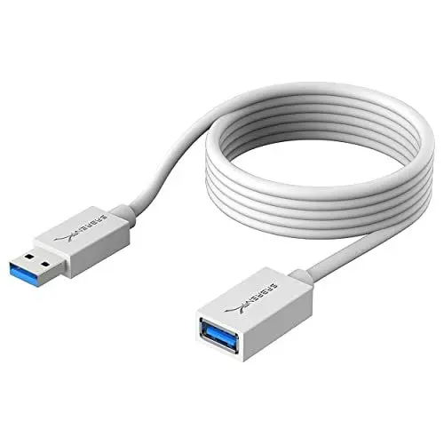 Produktbild: SABRENT USB Verlängerung 3.2x1 Kabel 1.8M, USB A Stecker auf A Buchse, Verlängerungskabel 5Gbps Superschnelle für USB-Stick, Tastatur, Drucker, Scanner, PS4, PS5, USB Hub, externe Festplatte (CB-306W)