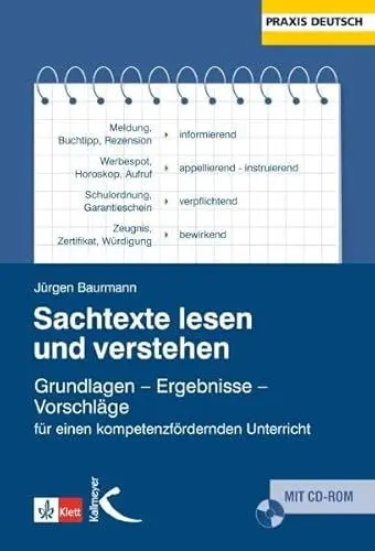 Produktbild: Sachtexte lesen und verstehen: Grundlagen – Ergebnisse – Vorschläge für einen kompetenzfördernden Unterricht: Analysen - Ergebnisse - Vorschläge für ... Unterricht (Praxis Deutsch)