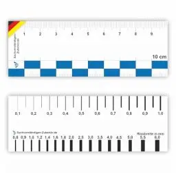 Produktbild: Sachverständigen-Zubehör® Rissmonitor als (praktische Risskarte) 2er Set | Messlehre | Spaltmaß Risslineal Rissbreitenmesser | Rissbreitenlineal | Risslineal | Risskarte | Sachverständiger