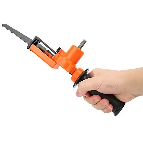 Produktbild: Säbelsäge, Säbelsäge mit Kabel, Säbelsäge-Sägeadapter, Elektrisches Bohrwerkzeug, Tragbares Tragbares Holzbearbeitungszubehör mit 1 Adapter, 2 Sägeblättern, 1 Griff, 1
