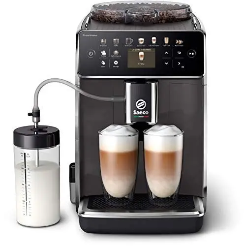 Produktbild: Saeco GranAroma Kaffeevollautomat – 14 Kaffeespezialitäten, Intuitives Farbdisplay, 4 Benutzerprofile, Keramikmahlwerk, ‎1500 Watt (SM6580/10)