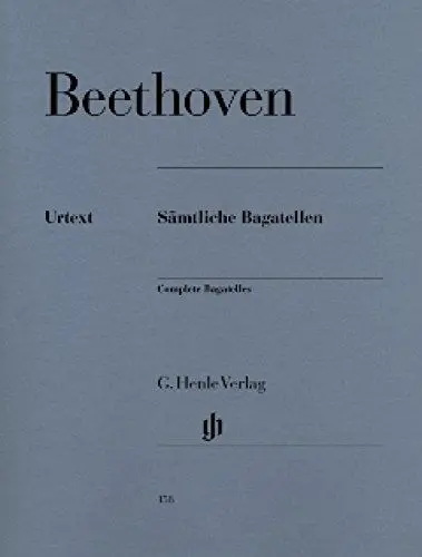 Produktbild: Sämtliche Bagatellen. Klavier: Besetzung: Klavier zu zwei Händen (G. Henle Urtext-Ausgabe)