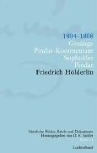 Produktbild: Sämtliche Werke, Briefe und Dokumente, Band 11: 1804-1805, Nürtingen, Homburg