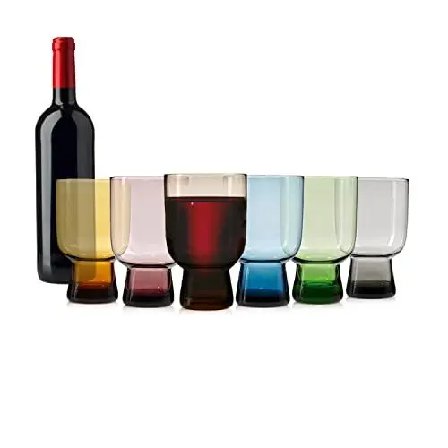 Produktbild: Sänger | Weingläser Corsica, Gläser Set 6-tlg., Cocktailgläser farbig, Trinkgläser, Gläser | 350 ml