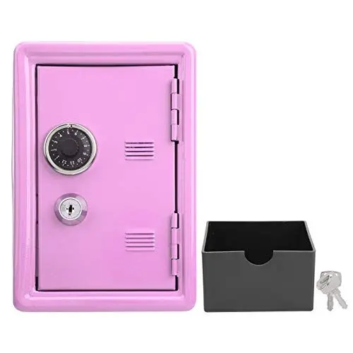 Produktbild: Safe und Schließfach für Kinder, Kinder Sparbüchse Sparschwein Geldschrank für zu Hause, Metall Safe Kleine Geldkassette mit Schloss(Blau)