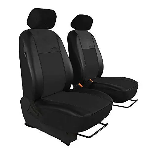 Produktbild: Saferide | Maß Autositzbezüge Schwarz 1+1 Transporter Sitzbezüge Sitzbezug Schonbezug Schonbezüge Autoschonbezug Autositzbezug Sitzauflagen Sitzschutz Front Gallante Premium