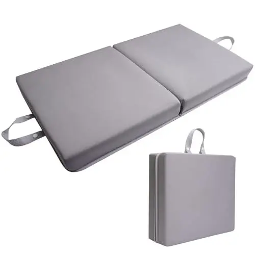 Produktbild: Safesense Kniekissen Garten, Kniematte faltbar weich 6cm Dicke Schaumstoff, wetterfest Kniebrett für Arbeit Werkstatt Sport Yoga Fitness Outdoor Boden Grau
