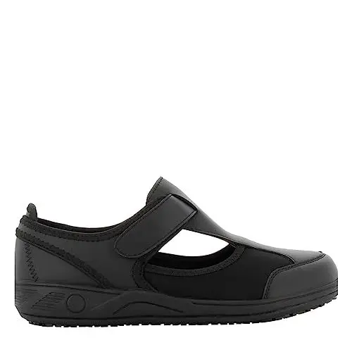 Produktbild: SAFETY JOGGER Arbeitsschuhe Damen - Camille - Leichter, Bequemer Sicherheitsschuh mit Klettverschluss, ideal für Pflege, Küche oder Innenbereich, rutschfest EU 40, Schwarz