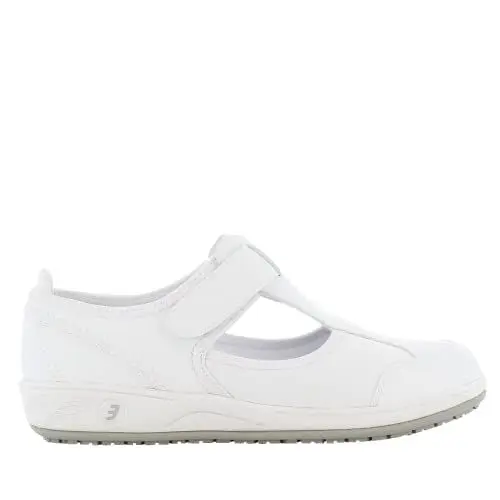 Produktbild: SAFETY JOGGER Arbeitsschuhe Damen - Camille - Leichter, Bequemer Sicherheitsschuh mit Klettverschluss, ideal für Pflege, Küche oder Innenbereich, rutschfest EU 39, Weiß