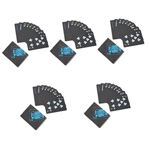 Produktbild: SAFIGLE 10 Boxen Desktop-Zubehör Spielset-Zubehör Brettspiel-Zubehör Kunststoffbeschichtete Karten Kunststoff-Wurfkarten Kunststoffkarten Für Tischpartys Tischspielzeug Pokergeschenk