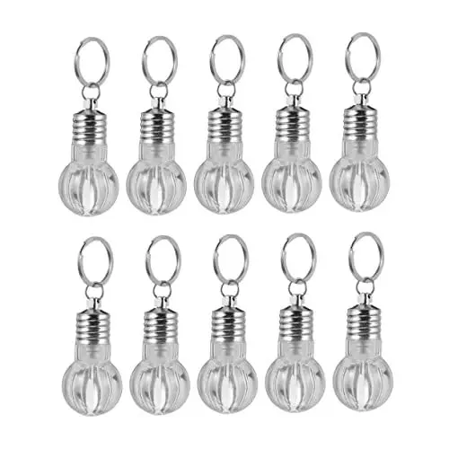 Produktbild: SAFIGLE SAFIGLE 10 Stück LED Mini Bunte Glühbirne Schlüsselanhänger Taschenanhänger Autoschlüssel Schlüsselanhänger Schlüsselanhänger Schlüsselanhänger Auto Schlüsselanhänger Kfz Glühbirnen
