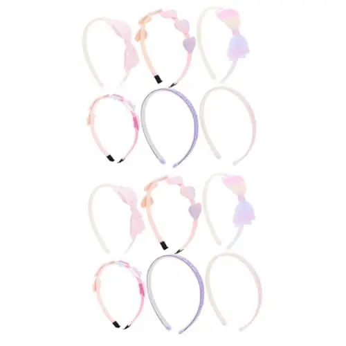 Produktbild: SAFIGLE 12 Stk Stirnband-set Kinderaccessoires Für Mädchen Haarschmuck Für Kleinkinder Schleifenstirnbänder Für Frauen Glitzer-stirnband Glitzer-stirnbänder Für Mädchen Glittb