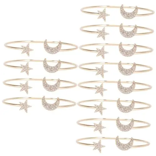 Produktbild: SAFIGLE 12 Stück Armband Armreif Für Frauen Öffnungsarmreif Handgelenk Zubehör Armreif Schmuck Gold Armreif Armband Manschettenarmreif Damen Armreif Handgelenk Armreif