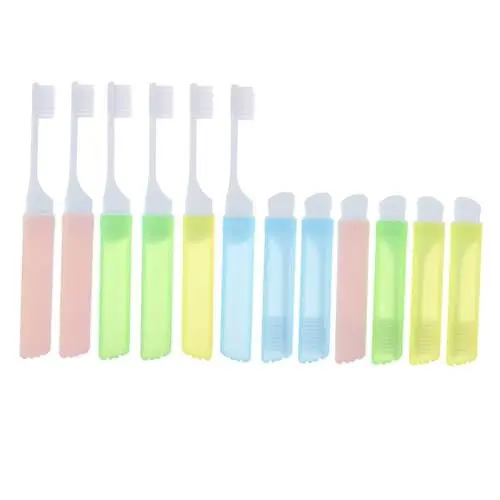 Produktbild: SAFIGLE 12stücke Zahnbürsten Für Klappbar Interdental-tool Borstenzahnbürste Reisezahnbürste Mundpflege-tool Zahnpflegeprodukt