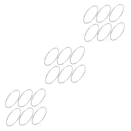 Produktbild: SAFIGLE 18 Stk silberne Armreifen damenarmband bangles for women silbernes armband frauen armbänder einfacher Armreif Frauen Armreif minimalistischer Armreif versilbertes Kupfer Silver