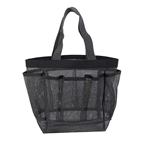 Produktbild: SAFIGLE 1Stück Multifunktionale Mesh Strandtasche mit Reißverschluss Tragbare Aufbewahrungstasche für Reise Strand und Toilettenartikel