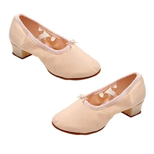 Produktbild: SAFIGLE 1 Paar Ballettschuhe Mädchenschuhe Balletttanzschuhe Ballett Spitzenschuhe Yoga-Schuhe Flache Damenschuhe Tanzschuhe Für Mädchen Steppschuhe Für Mädchen Outfit Sohle·· Leder