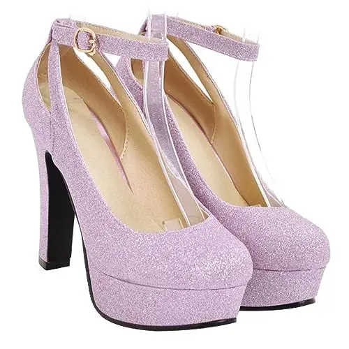 Produktbild: SAFIGLE Mädchensandalen Mit Dickem Absatz Elegante Brautschuhe Für Damen Sohlelose Modische Absatzschuhe Für Besondere Anlässe