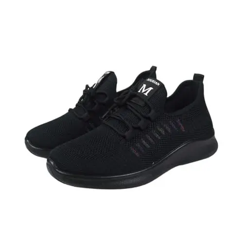 Produktbild: SAFIGLE Atmungsaktive Mesh-Schuhe Für Damen Modische Mesh-Sportschuhe Wander- Und Laufschuhe Sneakers Schwarz Größe 41