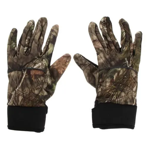Produktbild: SAFIGLE Thermohandschuhe Für Herren – Herren-Touchscreen-Handschuhe Ohne Windschutz Nylonhandschuhe Zum Radfahren Autofahren Angeln Snowboarden (Camouflage Größe L)