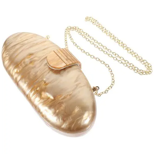 Produktbild: SAFIGLE Neuartige Dinner-clutch – Stilvolle Braune Handtasche Aus Acryl Umhängetasche Für Damen