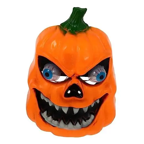 Produktbild: SAFIGLE 1stk Leuchtende Kürbis Maske Jackolaterne Halloween Gruselig Kürbis Masken Halloween-masken Halloween-kürbismasken Halloween-latexmasken Led Plastik Einzigartig Kürbislaterne Kind