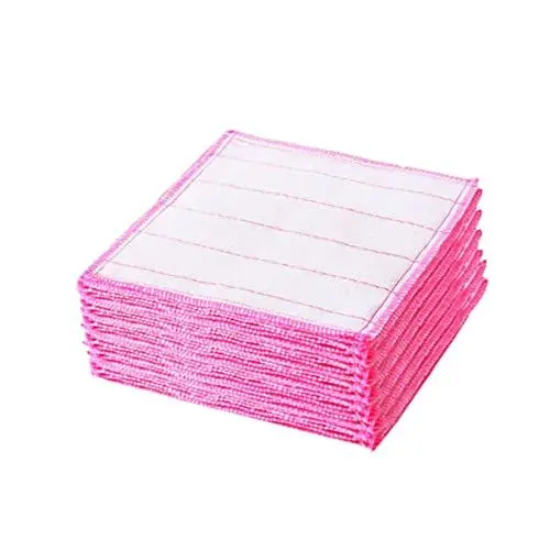 Produktbild: SAFIGLE 20 Stück Saugfähiges Geschirrspültuch Reinigungstuch Lappen Wiederverwendbare Tücher Waschbar Großpackung Kleine Mikrofasertücher Reinigungstücher Schwarz Weiß