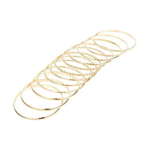 Produktbild: SAFIGLE 24 Stk Böhmisches Armband Damen Goldarmbänder Sommerschmuck Armband Für Frauen Verzierung Im Böhmischen Stil Festival-armbänder Für Frauen Sommer Armbänder Golden Legierung