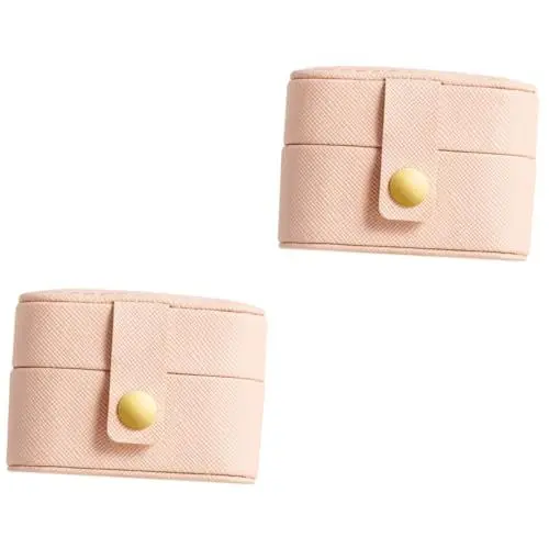 Produktbild: SAFIGLE 2Er Box Mini Ringbox Reise Schmuckkoffer Outdoor Schmuckkoffer Tragbarer Schmuckkoffer Reise Für Reisen Ringhalterung Mini Aufbewahrungsbehälter Mini
